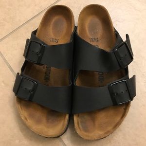 Birkenstock Arizona Nubuck Leather double strap